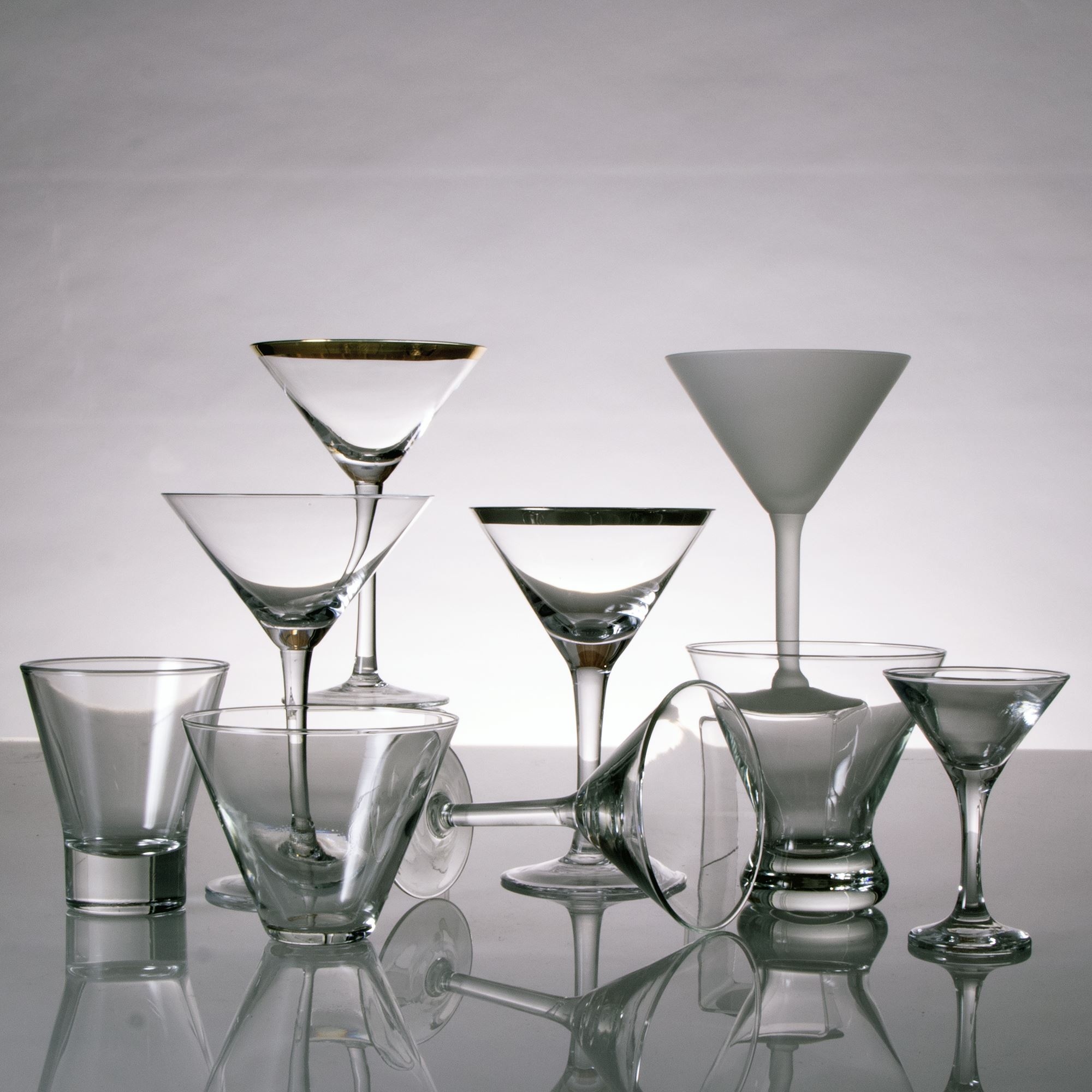 Martini & Cosmo Glasses Town & Country Event Rentals