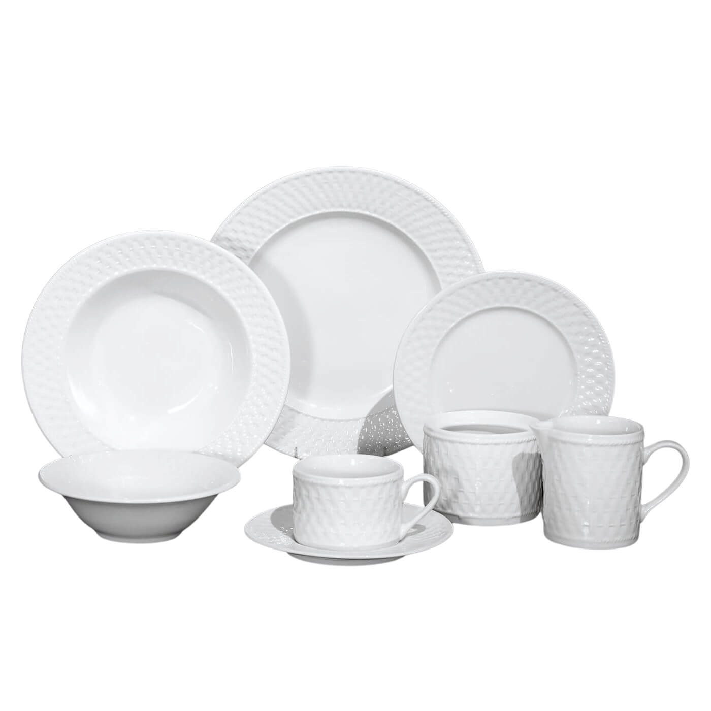 Dinner Set Cuisinart Marne Dinnerware Service For Basketweave Town