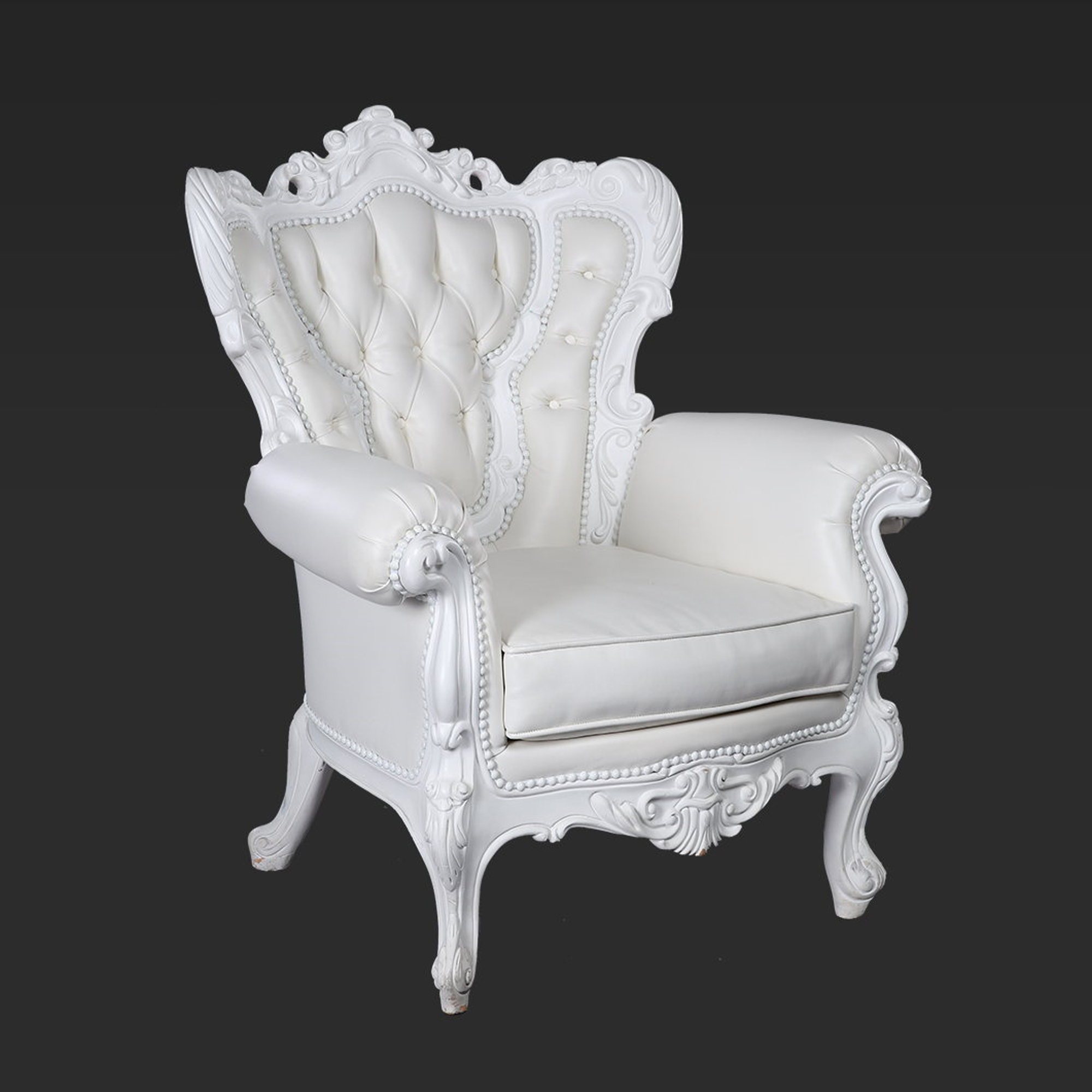 Ornate armchair top