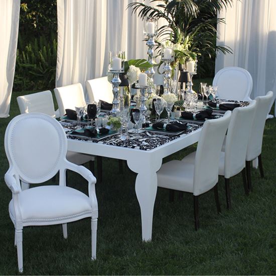 Cielo Blanco Dining Tables Town Country Event Rentals