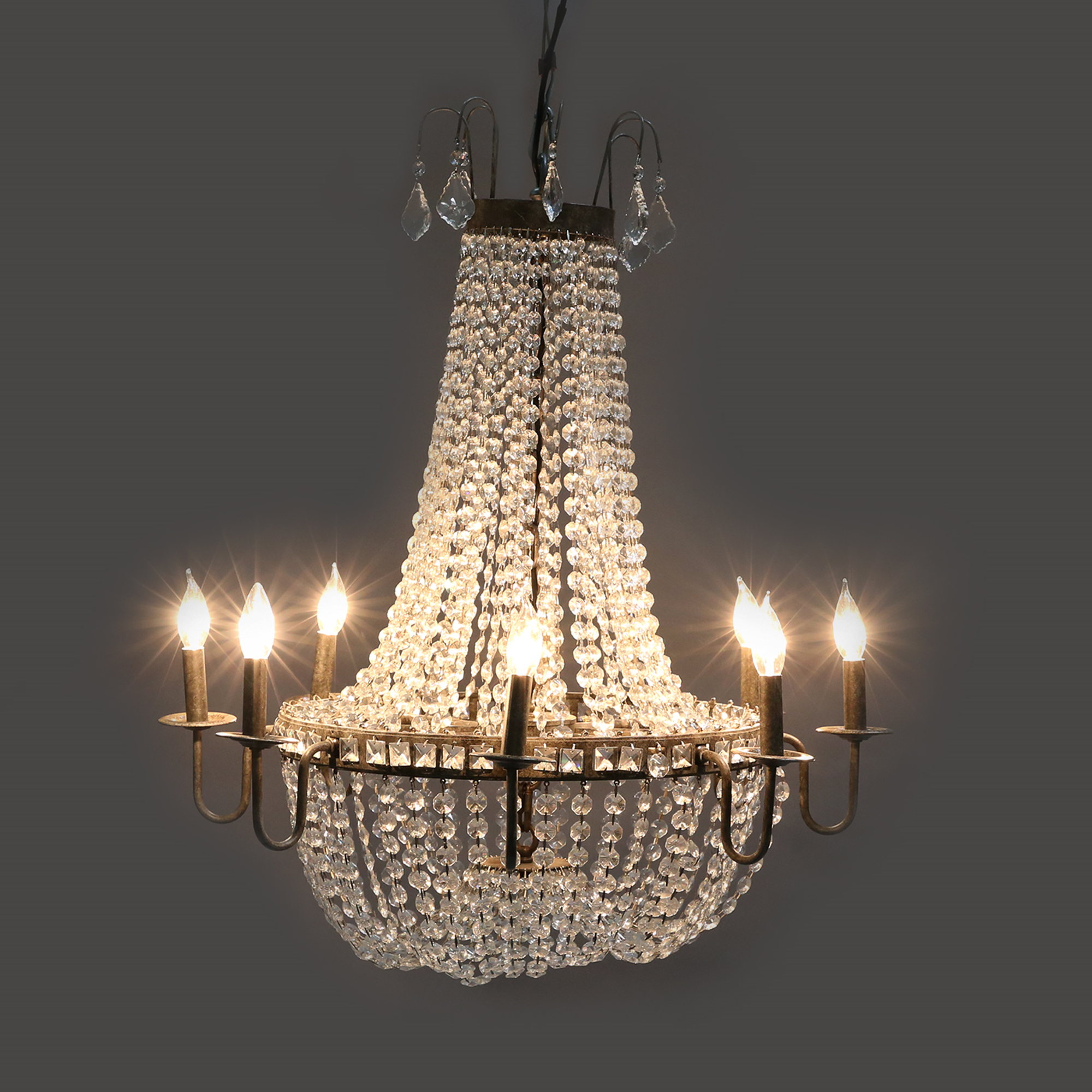 Vintage shop crystal chandelier
