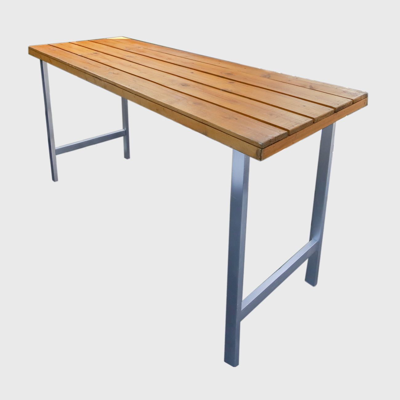 Huntington Natural Wood Stand Up Table Town & Country Event Rentals