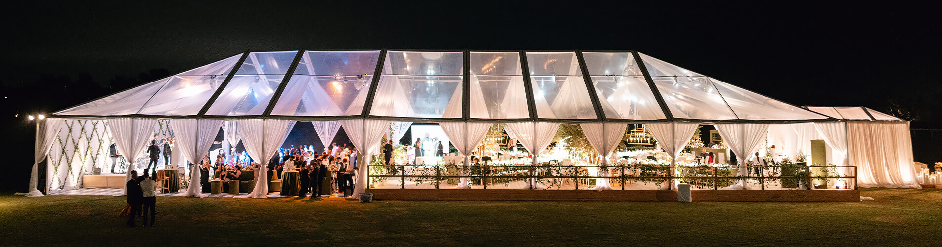 The Maxi Tent at Night