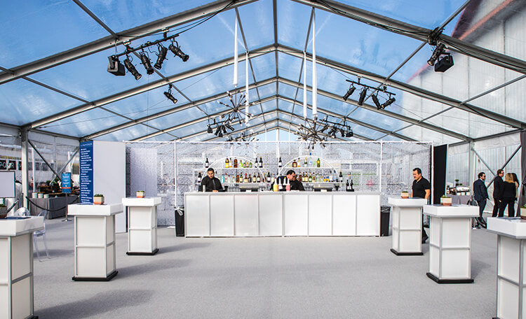 A-Frame tents at Town & Country