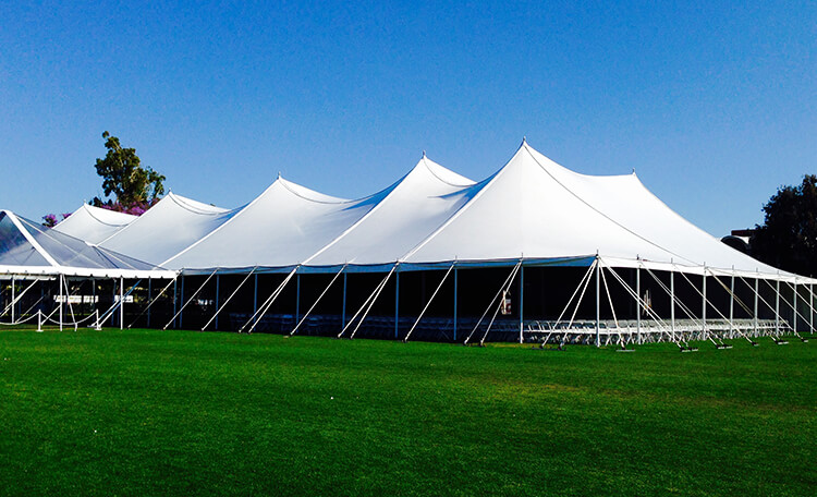 Pole tents at Town & Country