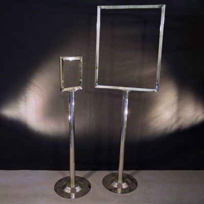 Image of Chrome Sign Holders