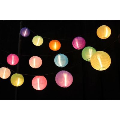 Image two of 10" Nylon Color Lanterns