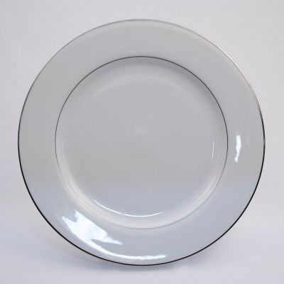Image two of White with Platinum Band