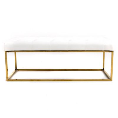 Image two of Lux Ottoman, White