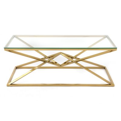 Image two of Maze Coffee Table, Gold