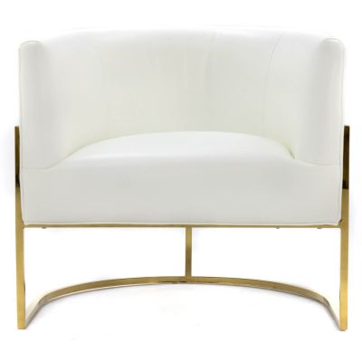 Image two of Bari Lounge Chair, White