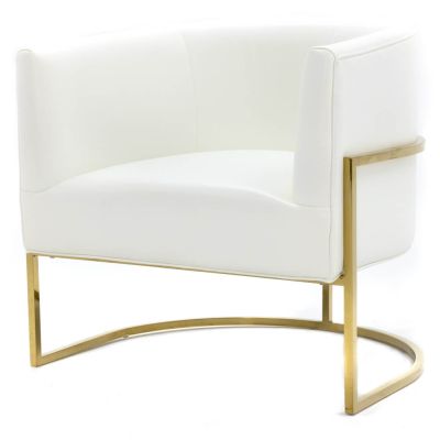 Image of Bari Lounge Chair, White