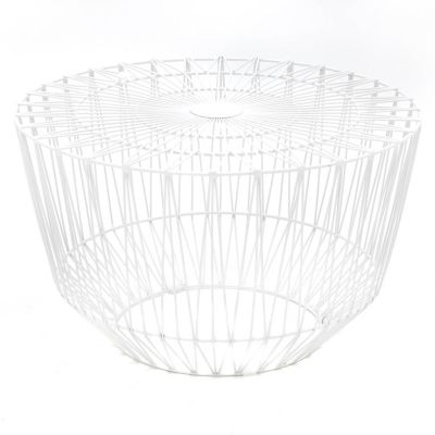 Image of Wire Coffee Table, White