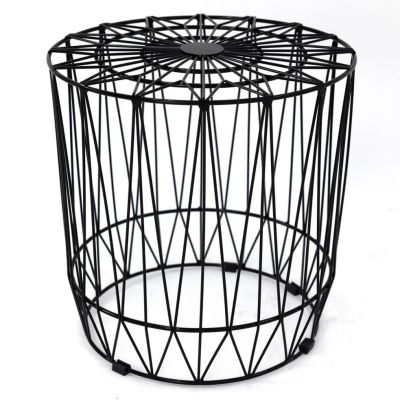 Image of Wire End Table, Black