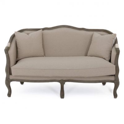 Image of Wooden Framed French Sofa