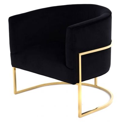 Image of Bari Lounge Chair, Black