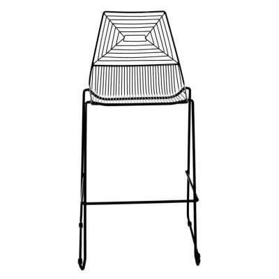 Image two of Wire Barstool, Black