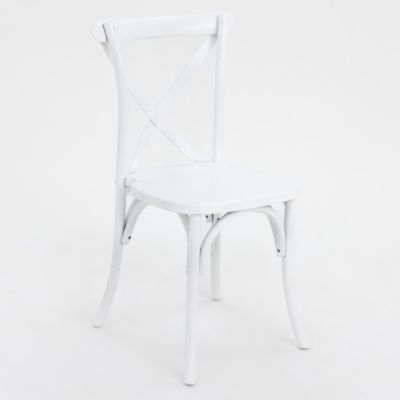 Image two of Crossback Chair, White
