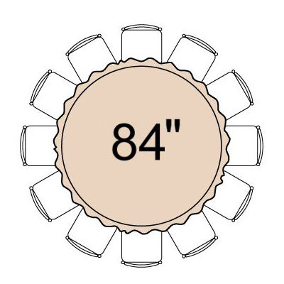 Image of 84” Round Heavy Weight Capacity