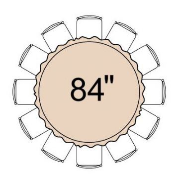 84” Round Heavy Weight Capacity