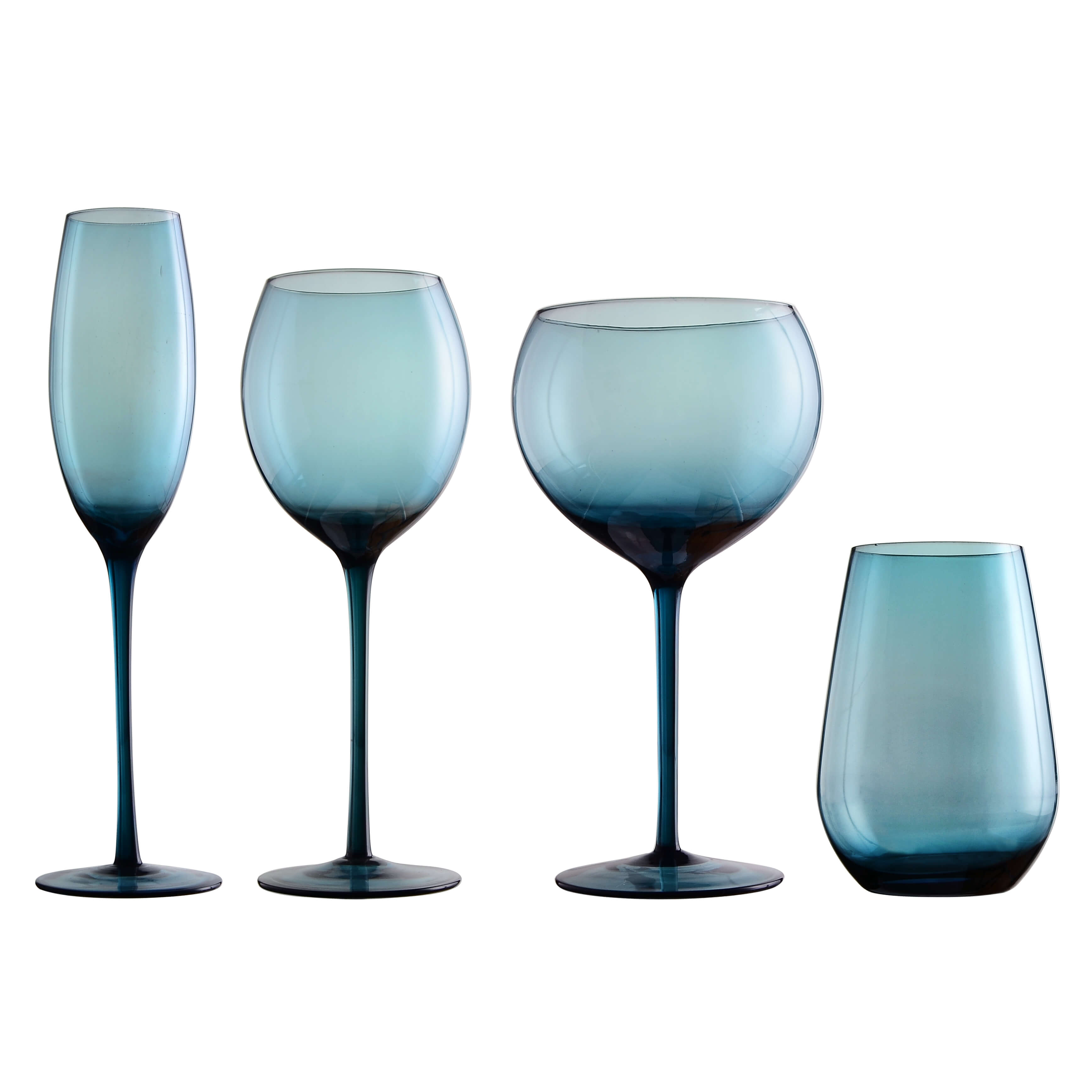 Ballard Glassware, Indigo | Town & Country Event Rentals