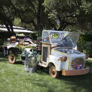 Vintage 1940's Farm Truck Long Bed