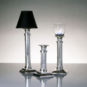 Cabaret Lamps with Silver Base