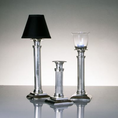 Image of Cabaret Lamps with Silver Base