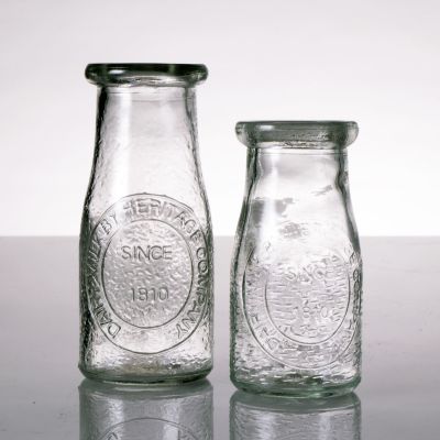 Image of Glass Milk Bottles
