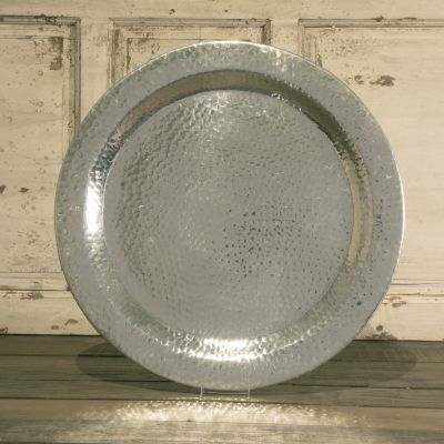 Image of Hammered Aluminum Tray 24"