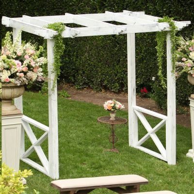Image of Vineyard White Washed Arbor