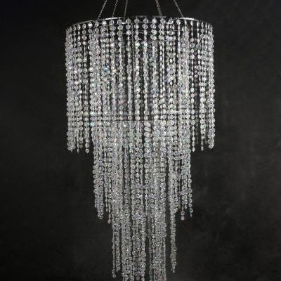 Image of 4 Tier Crystal Cascade Chandelier