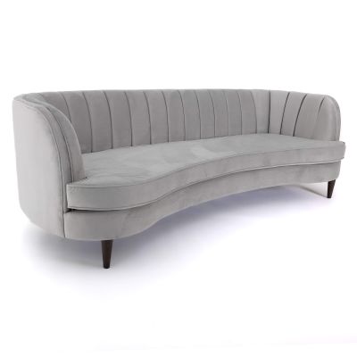 Image two of Hepburn Curved Sofa, Grey