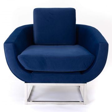Capri Lounge Chair, Blue
