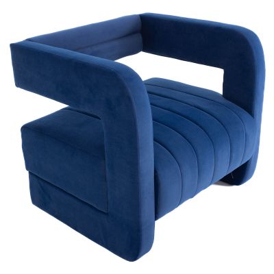 Image two of Mia Lounge Chair, Navy Blue