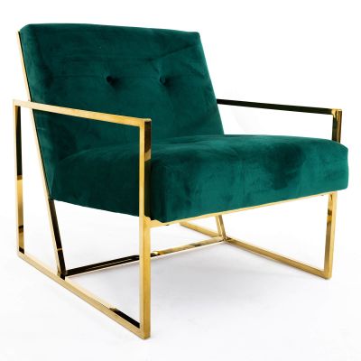 Image two of Soho Lounge Chair, Emerald