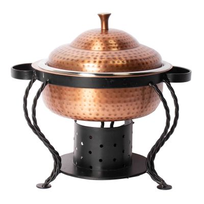 Image two of Edison Burnt Copper Round Chafers