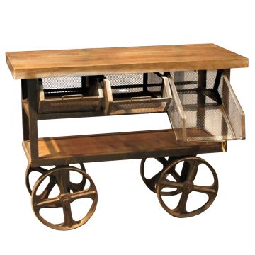 Edison Factory Stool | Town & Country Event Rentals