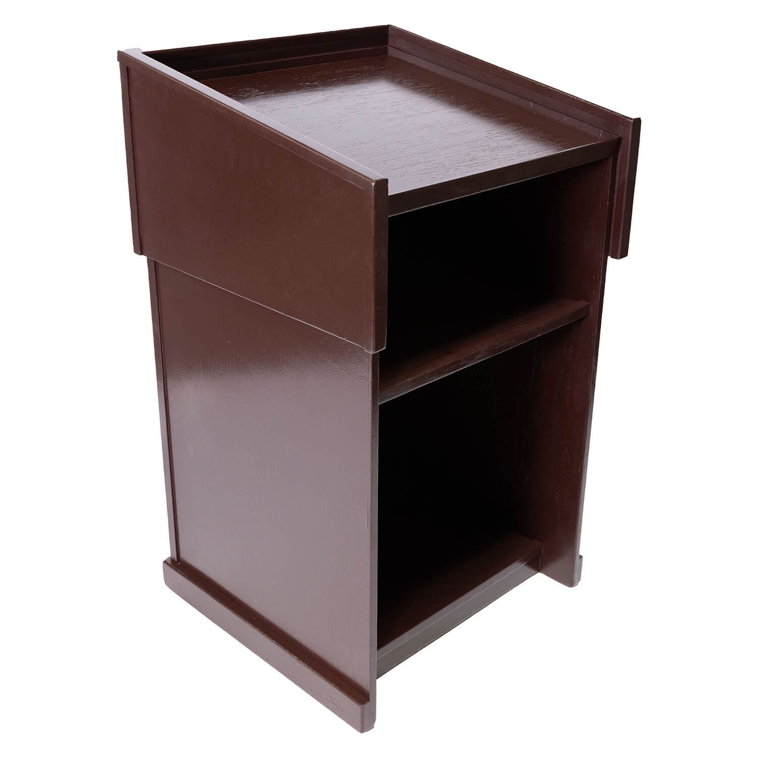 Mahogany Podium | Town \u0026 Country Event Rentals, image size:1500x1500