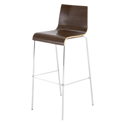 Image of Mercer Barstool, Dark Wood