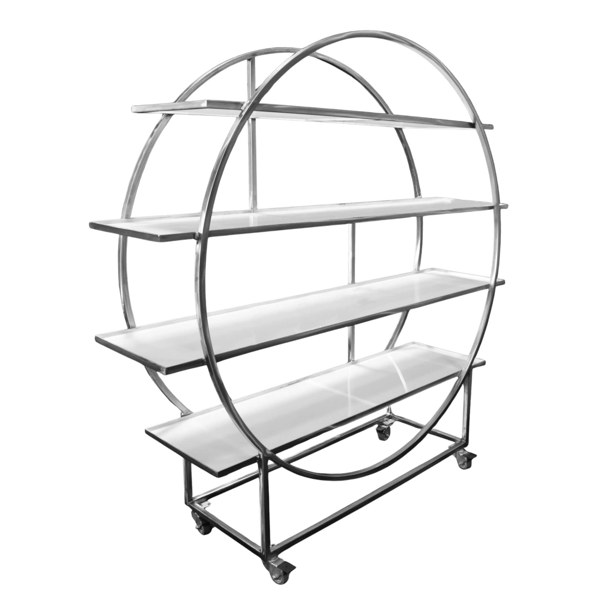 Translucent 6' Double Circle Back Bar | Town & Country Event Rentals
