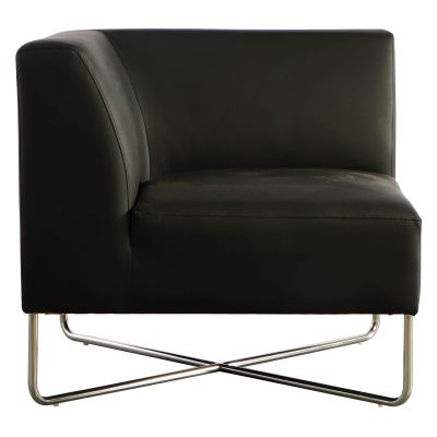 Image two of Lucca Lounge Chair Corner, Black