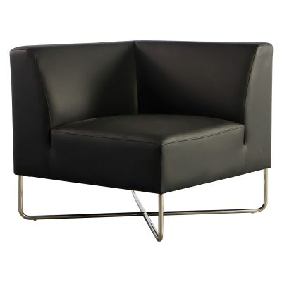 Image of Lucca Lounge Chair Corner, Black
