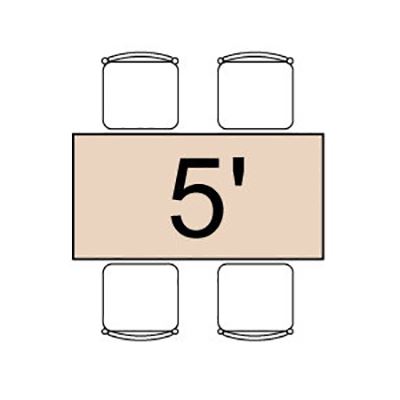 Image of 5' x 30" Rectangular