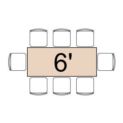 Image of 6' x 30" Rectangular