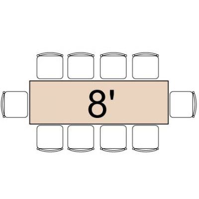 Image of 8' x 30" Rectangular