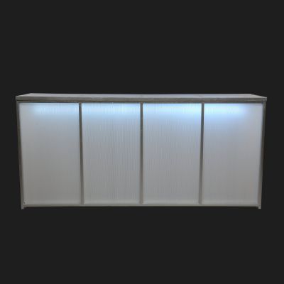 Image of 8' Translucent Vinyl Bar with LED Lights
