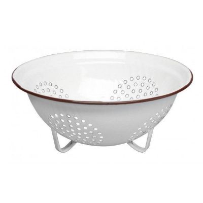 Image two of Enamelware with Brown Trim