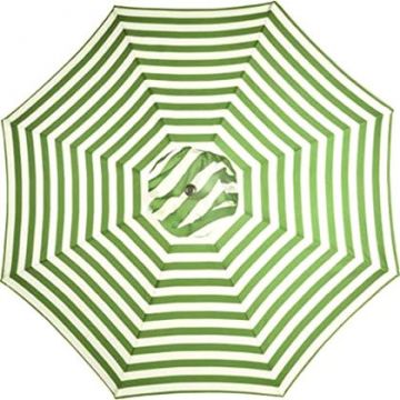 9’ Lime Green and White Market Umbrella