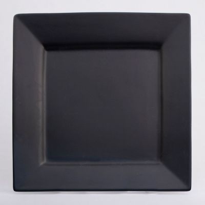 Image of 12" Square Aja Black Place Plate